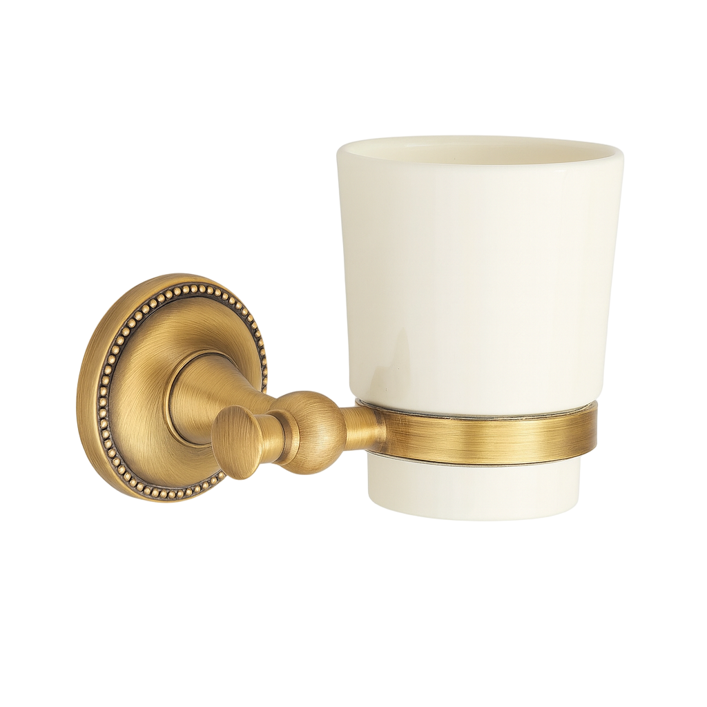 Porte-brosse à dents bronze vintage