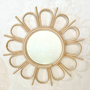 Miroir Eclat en rotin naturel 55cm