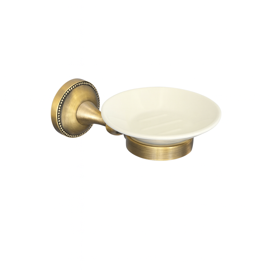 Porte savon mural en bronze vintage