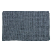 Tapis de bain 50x80 cm tressé bleu